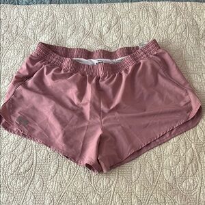 Under Armour Pink Athletic Shorts Lightweight Breathable Design